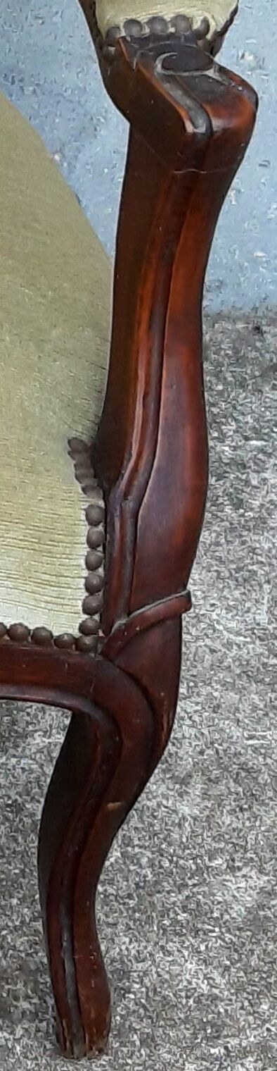 Armchair Voltaire XIX th, mahogany