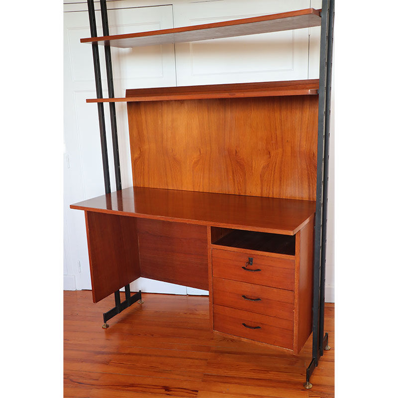 Modular library office vintage Italian 1960