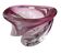 Vase Wave Val-Saint-Lambert rubis sommerso design Delvenne 1950