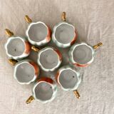 Calvados liqueur cups in slip, 1940s