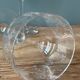 Set of 4 antique chiseled crystal foot glasses