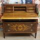 Commode secrétaire scriban style Louis XV à abattant, en bois précieux