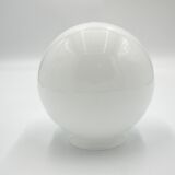 White glass globe ø15cm