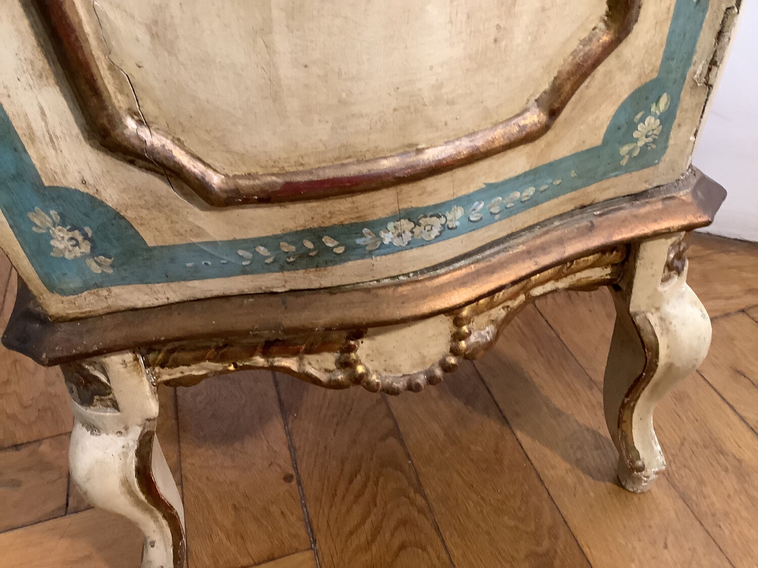 Vintage Venetian baroque style bedside table