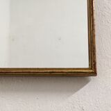 Rectangular mirror 77x53cm in fine nineteenth century gilded wood