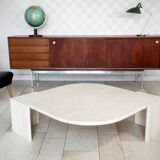 Roche Bobois coffee table formed in travertine 1970/80
