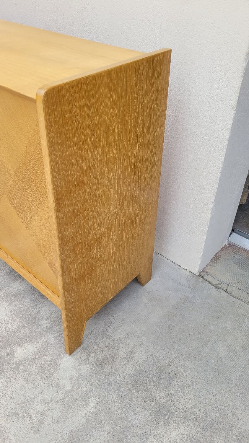 Vintage sideboard enfilade 1950 feet oak compass