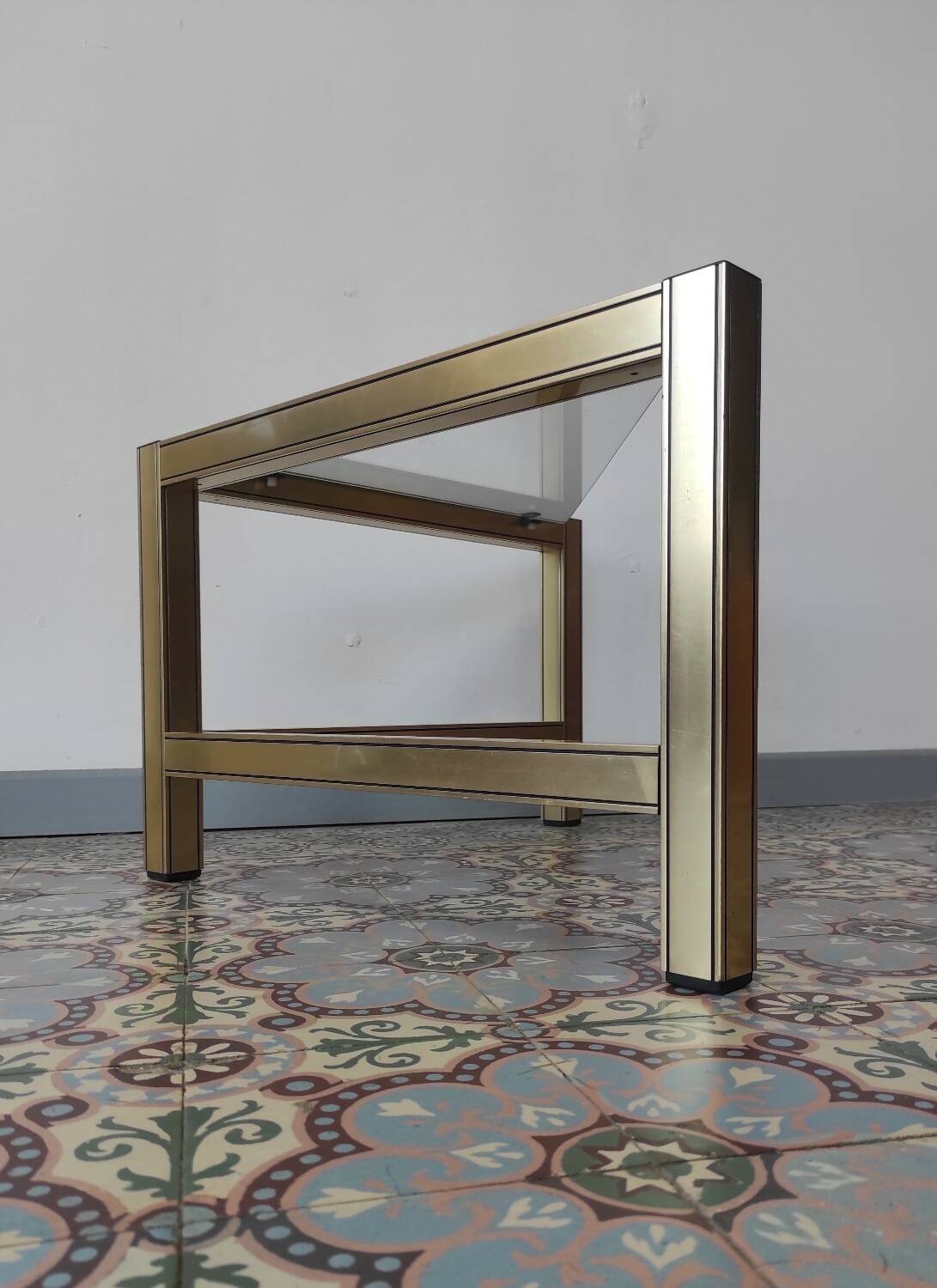 Coffee table, corner side table, 1980.