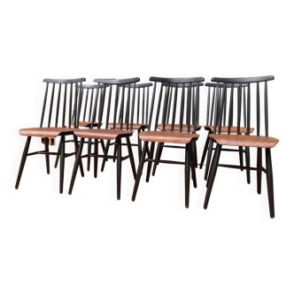 Scandinavian chairs Ilmari Tapiovaara 1960, Set of 8