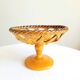 Braided bowl on ceramic base