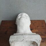 Pascal Boureille (1909-1999) Plaster bust signed portrait of a doctor