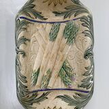 Plat à asperges en barbotine