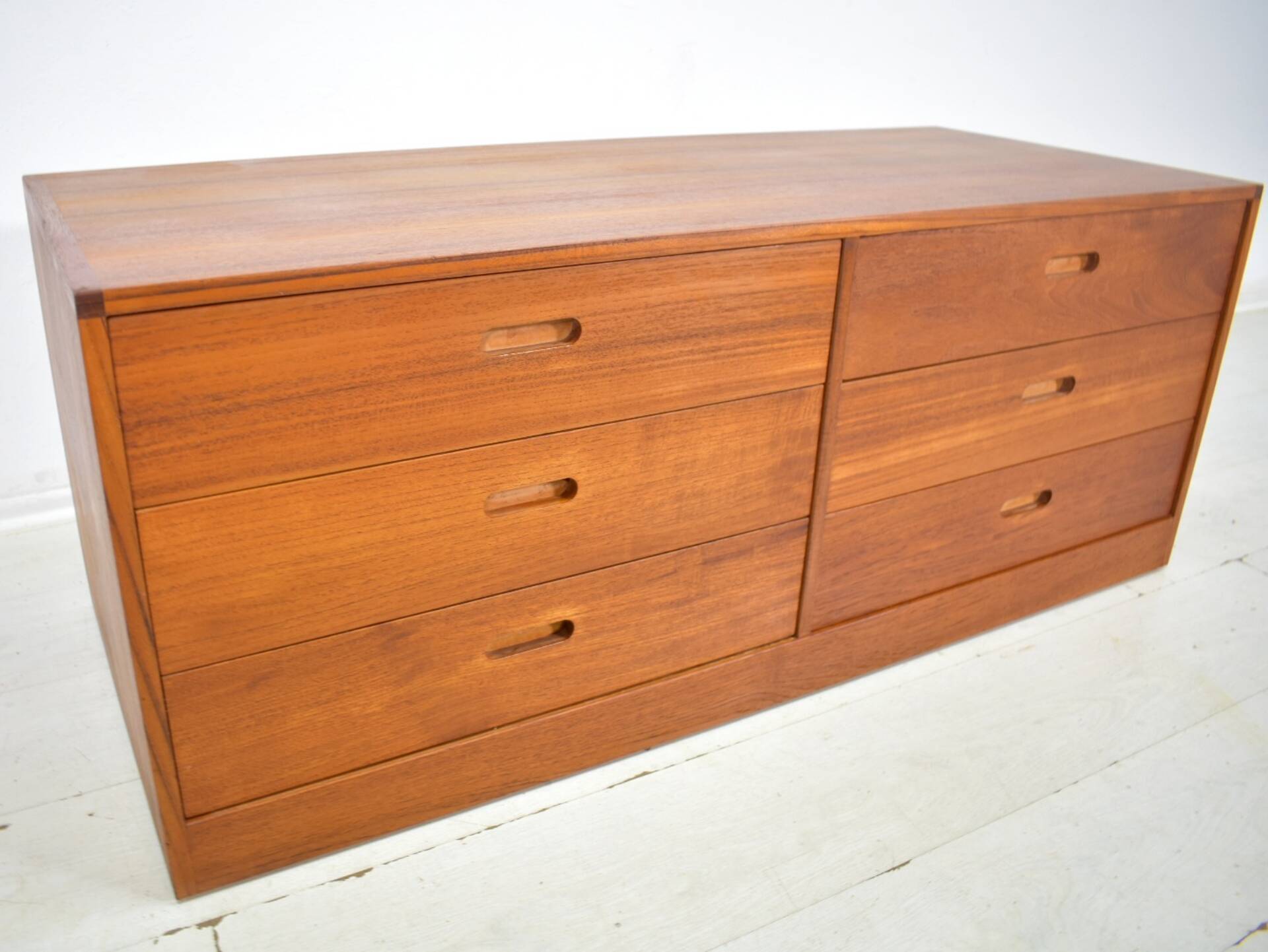 Chest of drawers by Erik Brouer 1960s Danish lowboard vintage teak