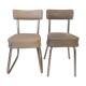 Pair of vintage gray Ronéo chairs