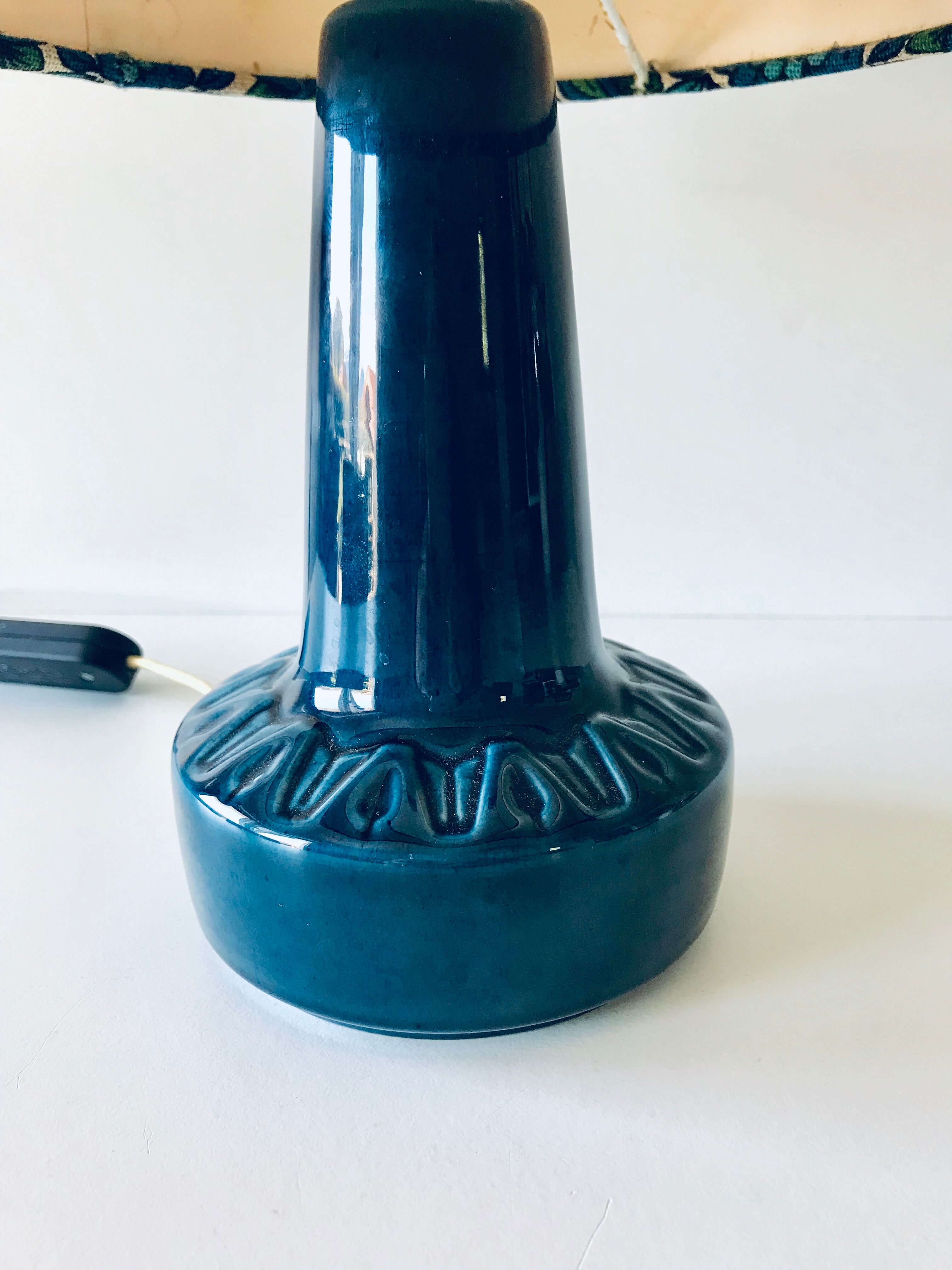70s blue lamp