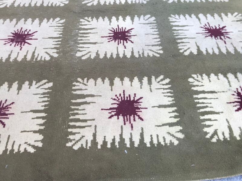 Former carpet art deco french handmade 203 x 292 cm