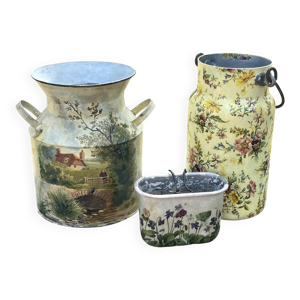 Ensemble pots fleurs,