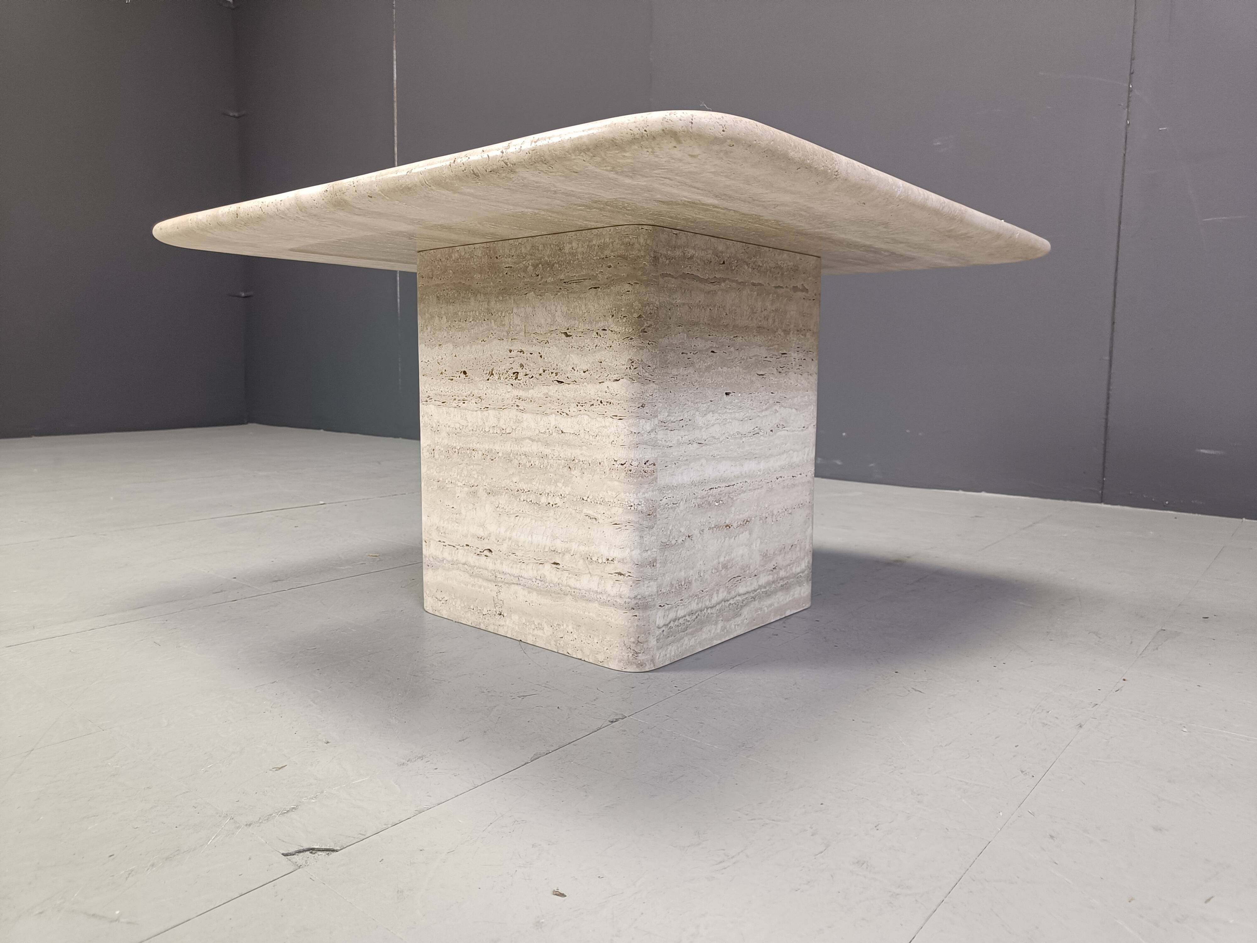 Travertine coffee table from the 1970s, Italy