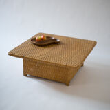 Table basse en rotin