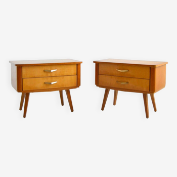 Pair of vintage 1960s bedside tables