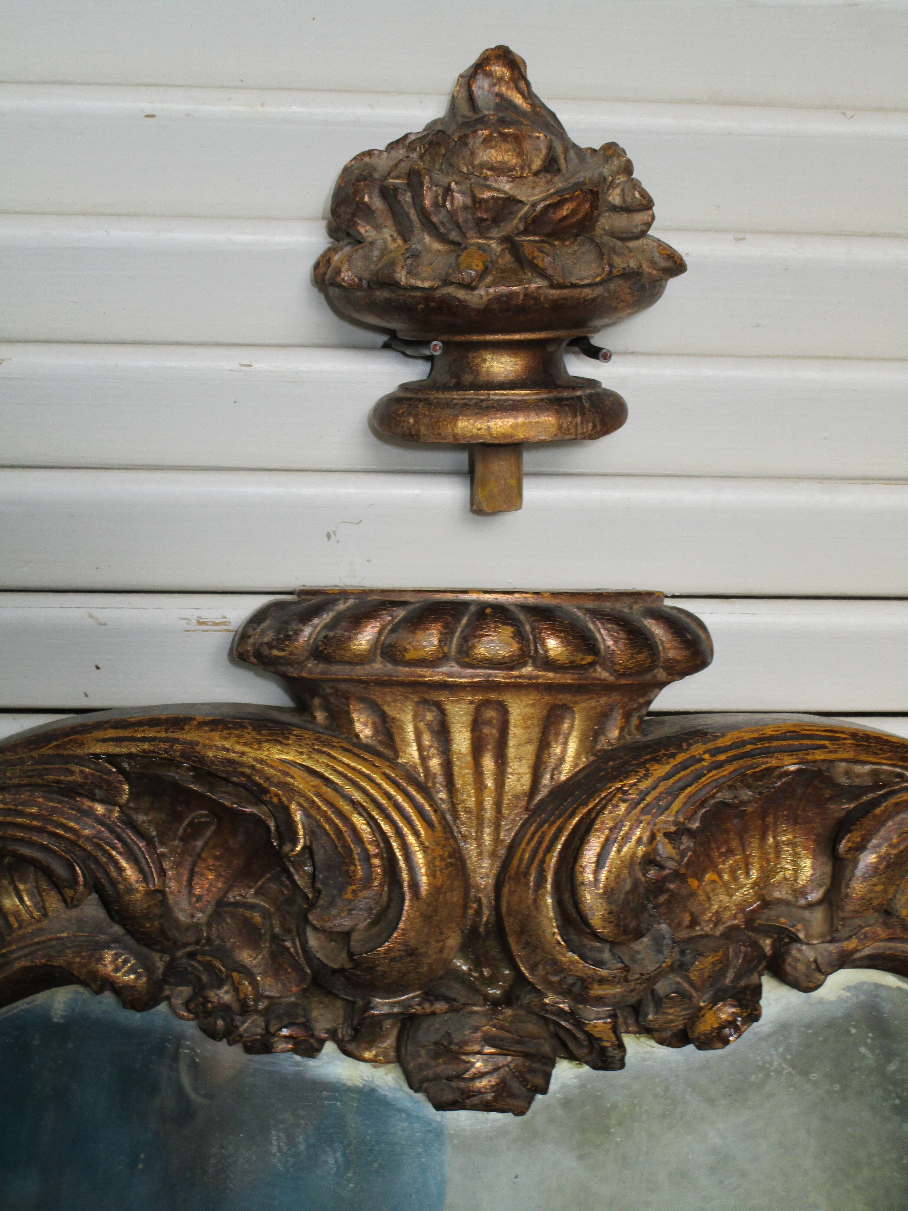 Mirror golden era woods 19eme - 122x96cm