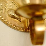 Paire d'appliques suédoises en laiton du milieu du siècle par S. Fong