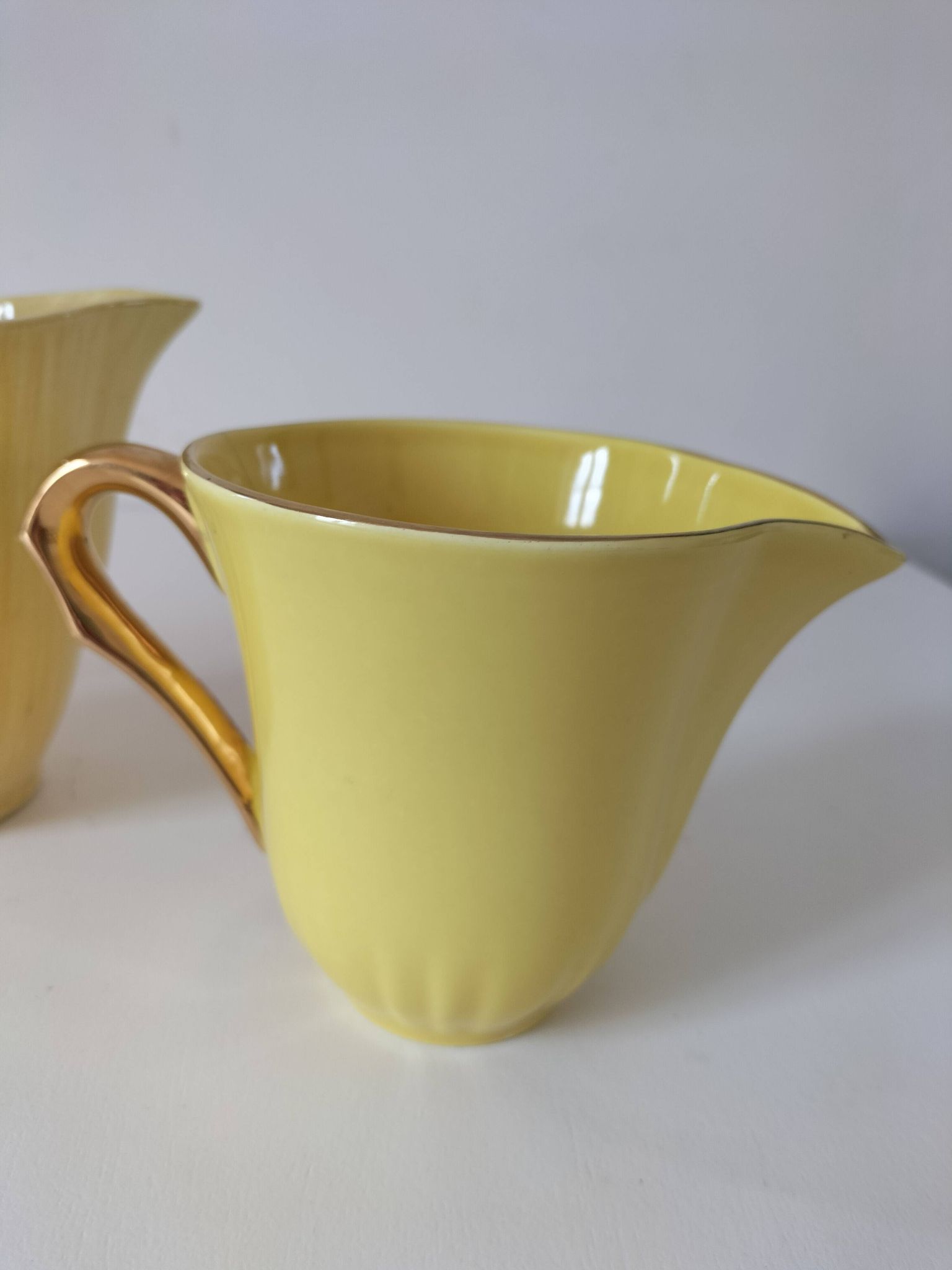 Set of three Salins Clair de Lune Panama vintage jugs.