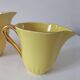 Set of three Salins Clair de Lune Panama vintage jugs.