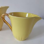 Set of three Salins Clair de Lune Panama vintage jugs.