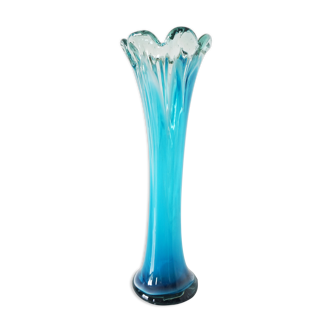 Glass soliflore vase 1970