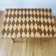 1950s wooden coffee table with marquetry from the 1950s