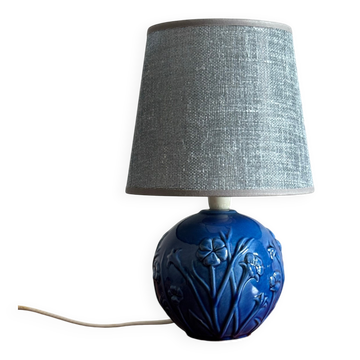Lampe boule à décor de fleurs