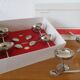 Vintage stainless steel ice cream service Letang and Remy