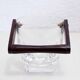 Crystal and wood ice bucket 1970