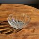 Small vintage Arcoroc Codec glass salad bowl with stylized petal patterns