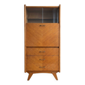 Vintage 1950s wooden display cabinet