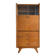 Vintage 1950s wooden display cabinet