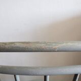Low chair in wood and canework