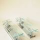 Pair of vintage glass and chrome wall sconces