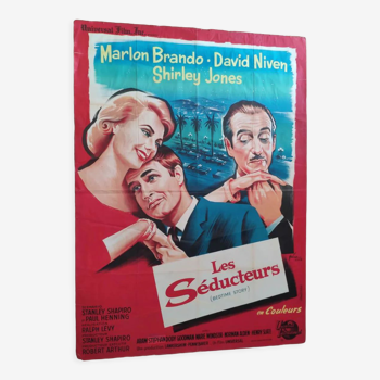 Original movie poster "The Seducers" Marlon Brando 120x160cm 1964