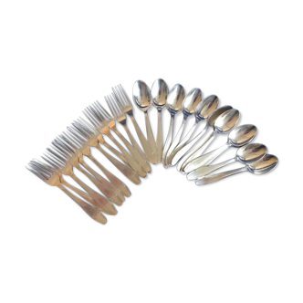 Set 24 Christofle silver metal covers