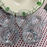 Set of 5 crystal cups