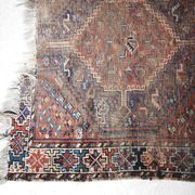 Tapis ancien tissé à la main, 1850 shiraz persan 150x110cm
