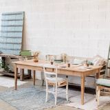 White wooden chest bench