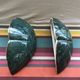 Old Pair wall light  Green Ceramics Style Marble - Vintage Golden Veins