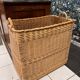 Large old wicker basket - for wood / logs