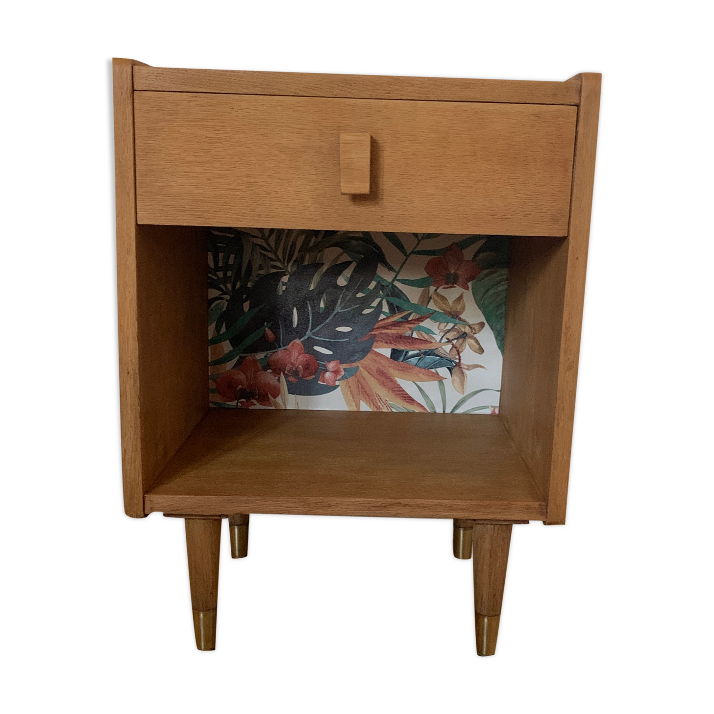 Scandinavian wood bedside