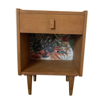 Scandinavian wood bedside