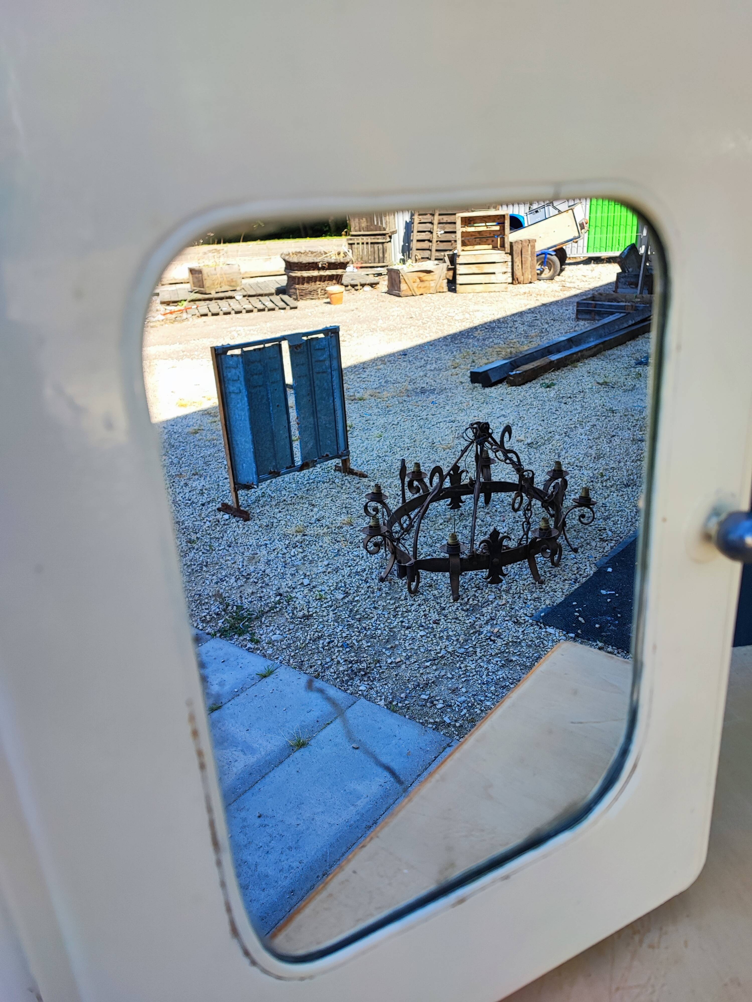 Metal medicine cabinet mirror