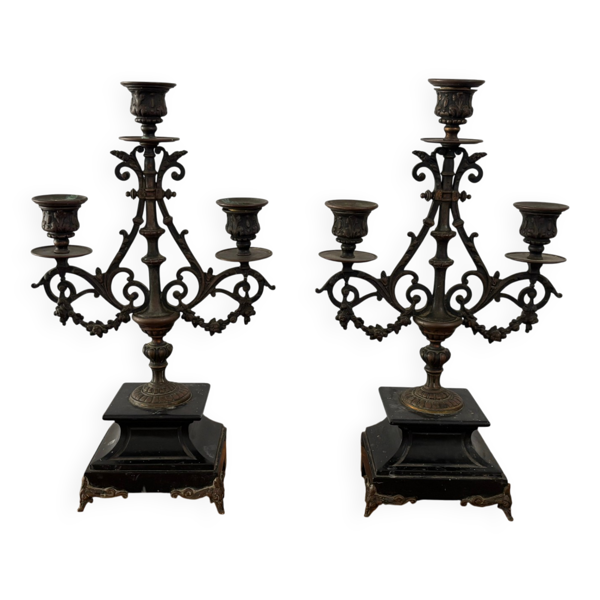Bronze chandeliers